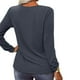 thumbnail image 3 of Leopard V cuello Pullover suelta Casual manga larga Top suave túnica de moda para las mujeres, 3 of 5