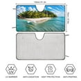 thumbnail image 3 of Beach Themed Windshield Sun Shade - Car Sun Shade Windshield, Reflector Sunshade Offers Ultimate Protection for Car Interior 51"x28", 3 of 7