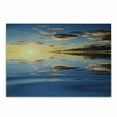 thumbnail image 1 of Mystic Cutting Board, Last Sun Rays of the Day Vibrant Scenery Romantic Dreamy Tropical Vacation Image, Decorative Tempered Glass Cutting and Serving Board, Small Size, Yellow Blue, by Ambesonne, 1 of 1