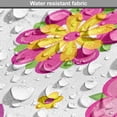 thumbnail image 5 of Orange and Pink Dog Crate Cover, Ornamental Flowers with Blooming Petals Spring Season Theme, Easy to Use Pet Kennel Cover for Medium Large Dogs, 35" x 23" x 27", Pale Pink Orange Yellow, by Ambesonne, 5 of 6
