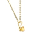 thumbnail image 2 of Pompeii .20 - .50Ct Yellow Diamond Solitaire Pendant 14k Gold Lab Grown 18" Necklace, 2 of 3