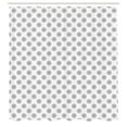 thumbnail image 2 of Ambesonne Damask Grey Shower Curtain, Classic Medallion Flora, 69"Wx84"L, Grey and White, 2 of 4