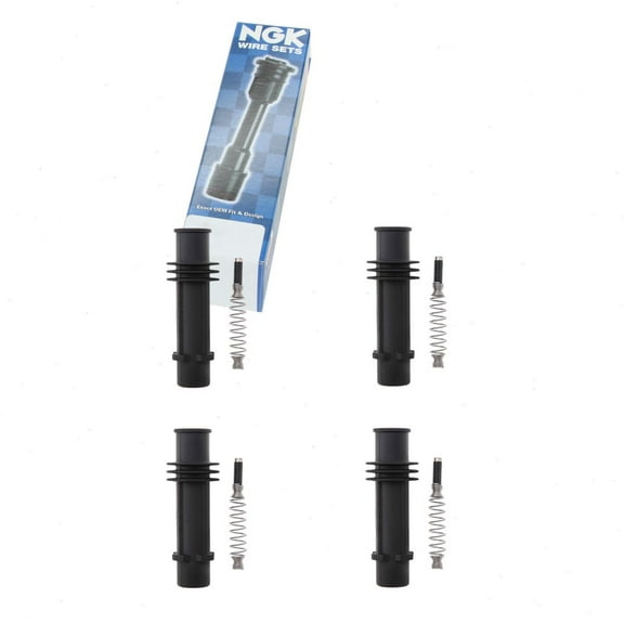 4 pc NGK Ignition Coil Boots compatible with Chevrolet Cruze 1.4L L4 2011-2015