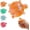 Orange, variant on Glitter Turtle Squishies,Mini Turtle Squishies Fidget Toys,,Soft Slow Rise Relaxing Sensory Fidget Toys for Easter Basket