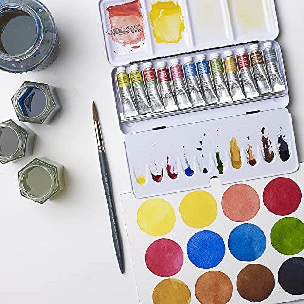 Winsor & Newton Professional Watercolors, Travel Tin Set, 5ml Tubes, Set of 12