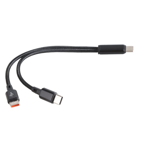 Fast Speed Nylon Braided USB C to 2 USB C Fast Charging Data Splitter Cable for Multiple Devices