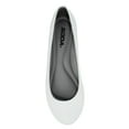 thumbnail image 2 of kreme Soda Women Shoes Ballet Flat Comfortable Gel Insole Round Toe White PU, 2 of 2