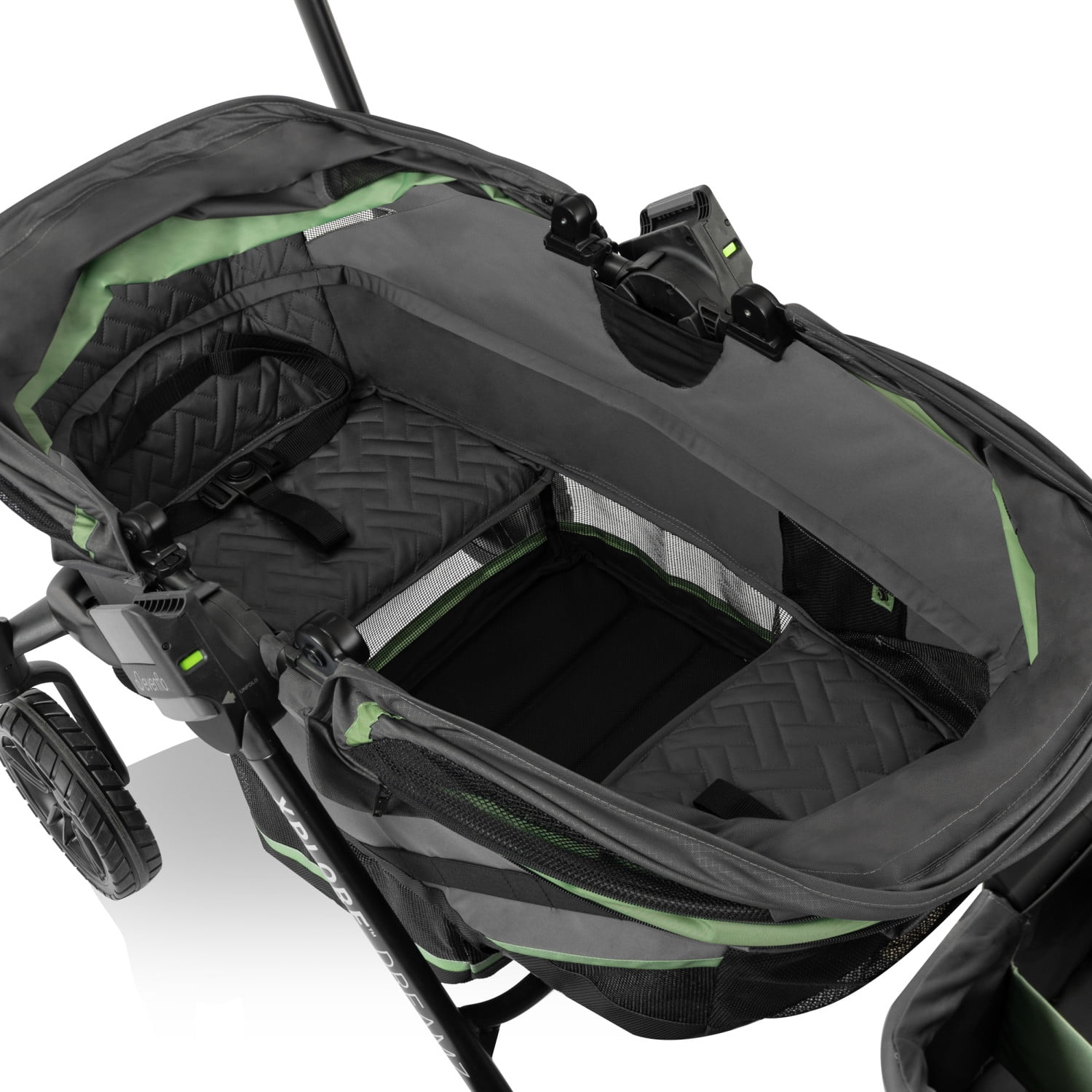 Pivot Xplore Dreamz All-Terrain Stroller Wagon with Bassinet Insert (Voyager Green)