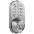 thumbnail image 1 of Morning Industry MIEQ-SLF-BN MEIQ Bluetooth Deadbolt, Stain Nickel, 1 of 4