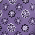 thumbnail image 7 of Jacob Alexander Men's Woven Floral Pattern Slim 2.5 inch Width Neck Tie - Purple Black, 7 of 7