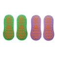 thumbnail image 1 of 2 pares de calcetines de yoga de 2 colores Calcetines de piso de ballet no pilates Púrpura Fernando calcetines de yoga, 1 of 6