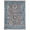 Gray/Wool, variant on EORC Gray / E.BLUE Hand Knotted Wool Traditional Colorful Mahal Classic Rug, 8' x 10