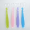 thumbnail image 1 of Baby Spoon, 4pcs Silicone Baby Spoon, Cutlery Set to Encourage Your Baby to Eat Independently, BPA Free, 1 of 5