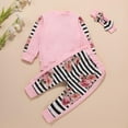 thumbnail image 3 of Styles I Love Baby Toddler Girls Daddy's Little Princess Flower Long Sleeve Top and Pants, Headband 3pcs Cotton Outfit (90/12-18 Months), 3 of 10