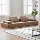 thumbnail image 2 of Leather Sofa Back Lumbar Support Industrial Armrest Pad Indoor Massage Office Large Couch Fluffy Divano Letto Designer Furniture My Lux Decor Round, 2 of 6