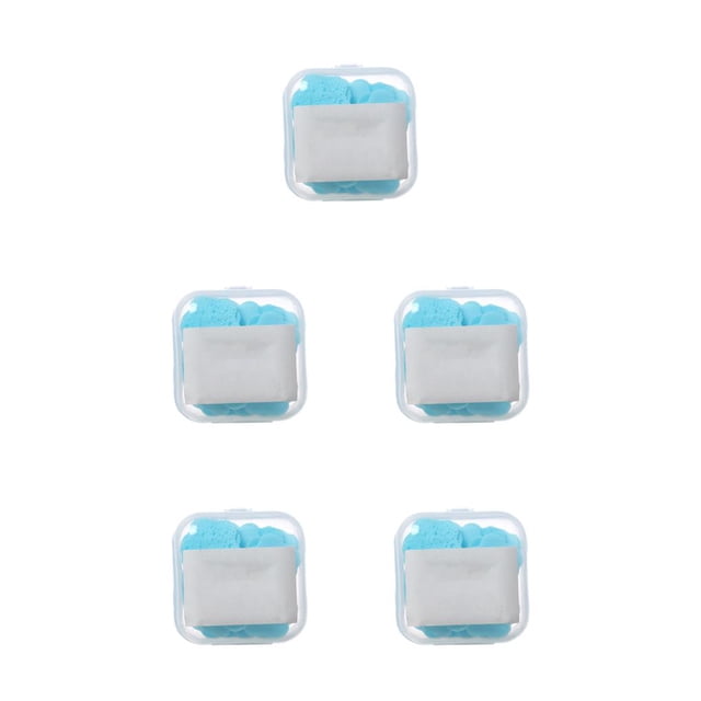 Toystoory Jabón Papel Mano Desechable Aromas Limpieza Inodoro Baño Camping Sábana Pétalo Rebanada Piel Portátil Espuma Azul Type2 NO2