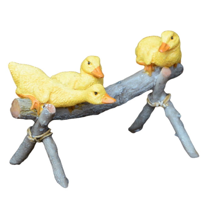1 pieza de decoración de escritorio con micropaisaje de animal de pato simulado (colores surtidos)