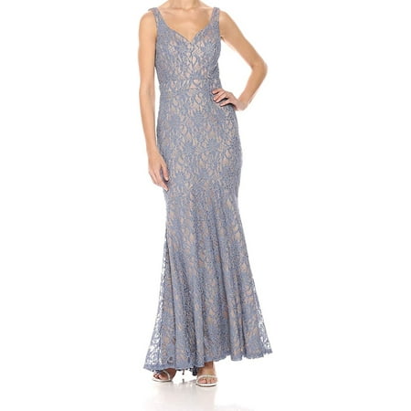 Women Dress Long Sweetheart Lace Sleeveless Gown 8