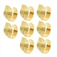 thumbnail image 1 of Juego de 48 Servilleteros Dorados, Servilleteros una Granel de Hojas, Servilletero de Tela, Decoraciones de Mesa de Comedor para Bodas de Pascua, 1 of 4