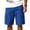Blue, variant on Mens Casual Sweat Cargo Cotton Shorts Drawstring Elastic Waist Athletic Workout Gym Jogger Shorts with Pockets Gray,L