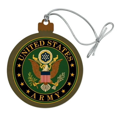 U.S. Army United States Army Eagle Logo Wood Christmas Tree Holiday