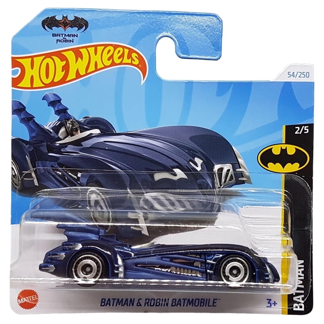 Batmóvil Toy Hot Wheels de Batman y Robin a escala 1:64 - Mattel
