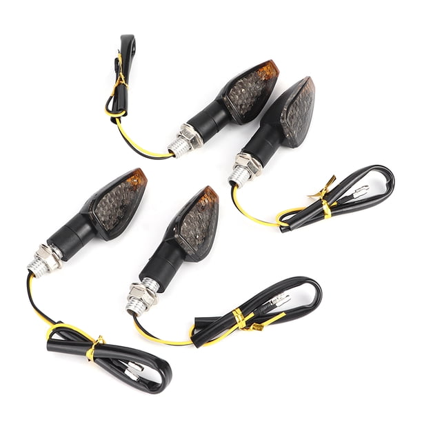 Ligera 4 Piezas de Lámpara Motocicleta de Motocicleta Luz de Bicícleta de Tierra Parpadeador Universal