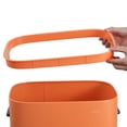 thumbnail image 6 of happimess Tammi Kitchen 14.5-Gallon Slim Metal Push Button Trash Can, Carrot Cake, HPM1017K, 6 of 10