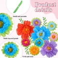 thumbnail image 4 of Flores de papel de seda TaoBary, 12 unidades, grandes, 50 cm y 25 cm, 4 of 8
