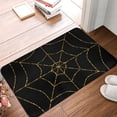 thumbnail image 4 of Susaid Golden Spider Web Print Doormat,Porch Decor,Housewarming Decor Gift Doormat,Funny Flannel Floor Mat,Funny Doormat 24x16 Inch, 4 of 7