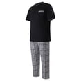 thumbnail image 3 of Pijama George para Caballero Set Playera Manga Corta Negro con Pantalón Talla G 2 Piezas, 3 of 4