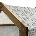 thumbnail image 4 of Lavender Pet House, Botanical Pattern with Fresh Herbs Aromatherapy Spa Theme, Outdoor & Indoor Portable Dog Kennel with Pillow and Cover, 5 Sizes, Pale Sage Green Violet, by Ambesonne, 4 of 4