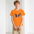 thumbnail image 2 of enyan Boys T Shirts Unisex Soft Kids Crewneck Cotton Tshirts Short Sleeve Solid Girls Tee Shirts,Orange,2-3 Years, 2 of 4