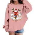 thumbnail image 1 of Birdeem Chandail à Capuchon de Noël pour Enfants, Manches Longues Imprimés Décontracté Ample Doublé Polaire Chaud Col Rond Tenue, 1 of 4