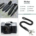 thumbnail image 4 of Lsupdaol 3 Pieces Heavy Duty Paracord Lanyard for ID Badges Key Hook Wrist Strap Badge Keychain Necklace Outdoor, Camera, 4 of 14