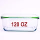 thumbnail image 3 of Recipiente de almacenamiento de alimentos AGTRADE de vidrio grande de 3.5 L con tapa de 1200 ml, 3 of 5