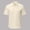 Light Yellow, variant on Mens Button Down Short Sleeve Shirt Casual Breathable Stretch Shirts Loose Solid Color Beach Summer Tops Light Yellow Size S