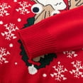thumbnail image 5 of Lovebay 1-6T Kids Boys Girls Ugly Christmas Sweater Crewneck Pullover Xmas Tops - Red Raunchy Reindeer, 5 of 8