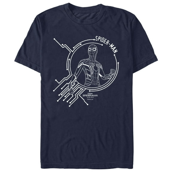 Men's Marvel Spider-Man: No Way Home Tech  Graphic Tee Navy Blue Medium
