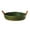 Green, variant on Rustic Serving Bowl, Deep Ceramic Dish w/ Twisted Rope Handles for Fruit, Salad & Bread (8/10-Inch)