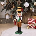 thumbnail image 3 of Figura de cascanueces Estatua de cascanueces de Navidad Escultura de cascanueces de madera Decoración navideña para estante de recuerdos de fiesta de, 3 of 9