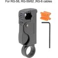 thumbnail image 2 of Rotary Coax Coaxial Cable Stripper Cutter Tool For Rg58 Rg59/62 Rg6 Wire Stripper, 2 of 4