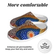 thumbnail image 6 of Yiaed Colorful Dot Art Fish Print Slippers Fuzzy Warm Cozy Slippers Non Slip House Slippers For Indoor Outdoor Slippers House Slippers-11, 6 of 7