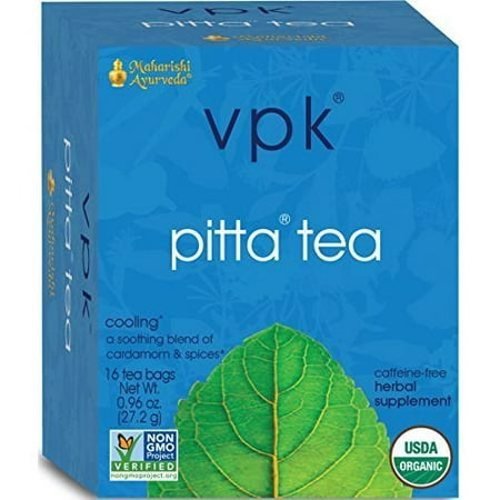 Maharishi Ayurveda Cooling Pitta Organic Herbal Tea, 16 Herbal Tea Bags, .96 oz (27.2 (Best Foods For Pitta Body Type)