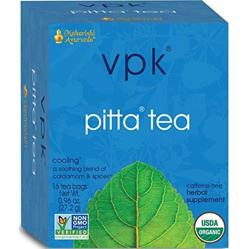 Maharishi Ayurveda Cooling Pitta Organic Herbal Tea, 16 Herbal Tea Bags