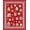 Red, Pattern 3, variant on ODIKA 4'x6' Machine Washable Non-Slip Area Rug, Jolly Snowman Baking Spice Entrance Yuletide Confection Design High Traffic Rug, Red, 631045