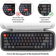 Geekria 68 Keys Keyboard Case for 65% Keyboard Hard Shell Travel Carrying Bag, Compatible with RK ROYAL KLUDGE R65 / RK68, Keychron K6 / K6 Pro / Q2 / Q2 Max / V2, Nuphy Halo65 HE / BH65