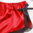 thumbnail image 5 of BKQCNKM Womens Underwear Underwear Women Pack Panties For Women Silk Satin Flowers Floral Lace Pajamas Underwear Women Shorts S-XXXL Thongs For Women Underwear For Women (Women) Red 3XL, 5 of 8