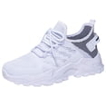 thumbnail image 6 of Rokment Women's White Running Shoes Comfortable Athletic Outdoor Sports Memory Foam Cross Training Workout Fitness Walking Tennis Golf Slip on Fashion Sneakers Black Size 6, 6 of 7