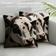 thumbnail image 3 of Nawypu  Pack of  Luxury Faux Fur Throw Pillow Covers Cowhide Decorative Soft Fluffy Plush Couch Throws Brindle Cushion Covers for Couch Living Room Sofa Bedroom, 3 of 5
